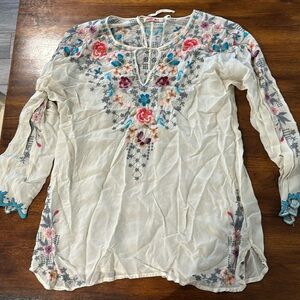 Johnny Was multicolored XL blouse